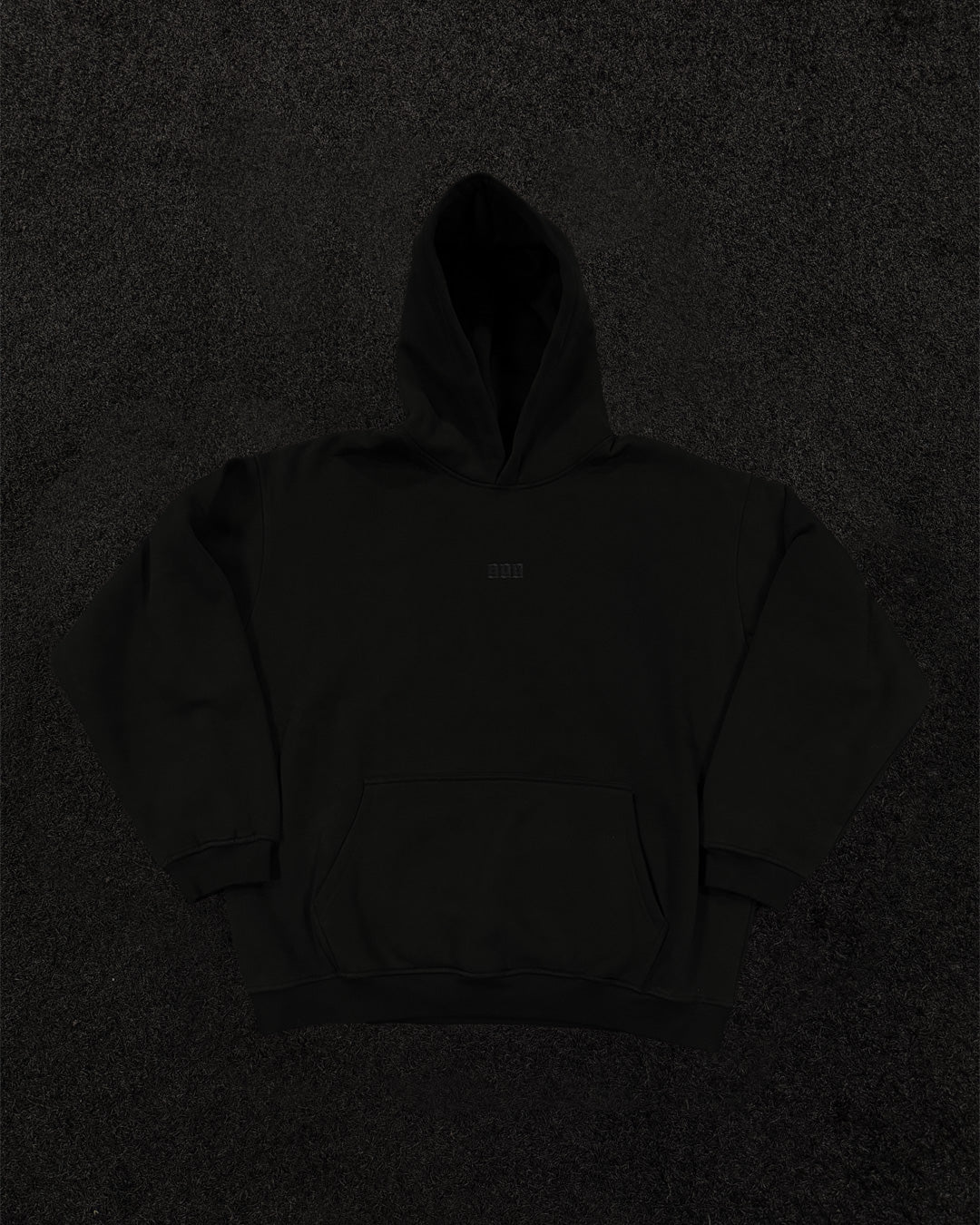 Charcoal Black Fleece Hoodie